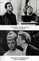 cca 1968 ,,A balerina és rajongója" című szovjet film jelenetei és szereplői, 17 db vintage pro...