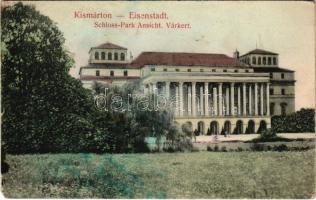 1908 Kismarton, Eisenstadt; Herczegi várkert. Deutsch Lipót kiadása / Schloss-park Ansicht / castle park (Rb)