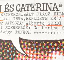 1982 Kulinyi István (1945- ): Én és Caterina, filmplakát, Bp., Offset és Játékkártya Ny., 4100 pld.,...