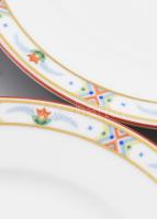 3 db Rosenthal porcelán süteményes tányér. Matricás, jelzett, kis kopással d: 17 cm