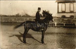 1915 Osztrák-magyar lovas katona / WWI Austro-Hungarian K.u.K. military, cavalryman. photo (EK)
