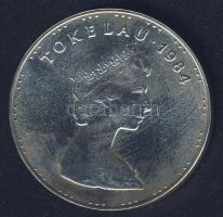 Tokealu-szigetek 1984. 5T Ag "Halászhajó, halászok" T:BU R! Csak 1500db!