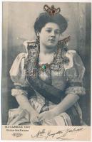 Mi-Careme 1907. Reine des Reines / French lady, decorated