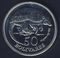 Venezuela 1975. 50B Ag "Állatvédelem - óriás tatu" T:BU