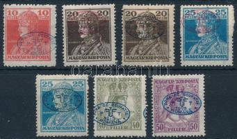 Debrecen I. 1919 7 klf Károly/Zita bélyeg Bodor vizsgálójellel (36.750)