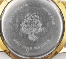 Cornavin Geneve 17 köves karóra, másodperc segédkörrel, bőr szíjjal, mechanikus, működik, kopással, ...