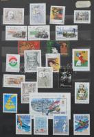 1996-2000 Nem teljes gyűjtemény sorok, blokkok, teljes ív, emlékívek 8 lapos A/4 berakóban