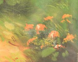 Boleradszky Benő (1885-1957): Macskák. Olaj, vászon, sérült. 60x80 cm