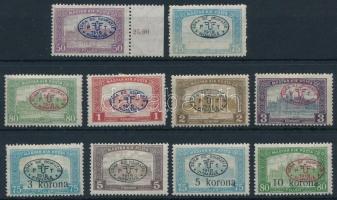 Debrecen I. 1919 10 klf Parlament bélyeg Bodor vizsgálójellel (20.150)