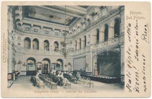 1904 Pöstyén, Pistyán, Piestany; gyógyterem belseje. A fürdő igazgatóság kiadványa / spa interior (fa)