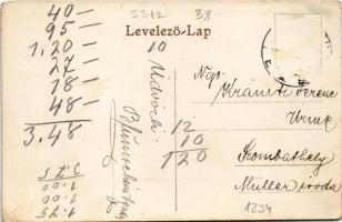 Pöstyén, Pistyan, Piestany; Az "infanterista" (közlekedő a fürdőből). L. Bernas / Der Infa...