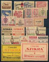 50 db gyufacímke az 1940-es, 50-es évekből, közte ritka MASZOVLET