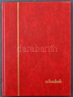 Schaubek 16 fehér lapos A4-es berakó bordó borítóval