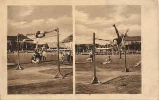 George Horine doing the high jump