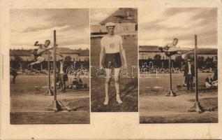 George Horine doing the high jump