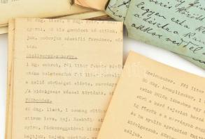 cca 1860-1940 Receptgyűjtemények, kézzel és géppel írva. Sütemények, kekszek receptjei Excellenciás ...