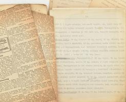 cca 1860-1940 Receptgyűjtemények, kézzel és géppel írva. Sütemények, kekszek receptjei Excellenciás ...