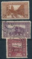 1906 6H + 50H + 1K 9-es fogazású bélyegek