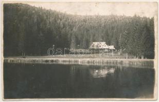 1933 Hosszúfalu, Satulung (Négyfalu, Sacele); tó / lake. Foto Carmen photo (vágott / cut)