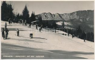 1940 Predeál, Predeal; Terenul de ski Vestea / síelők, téli sport / skiers, winter sport. photo (ragasztónyom / glue marks)