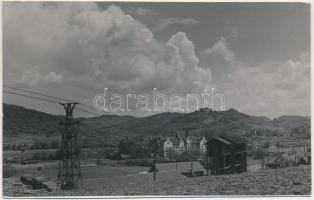 Brád, Gara / vasútállomás, sodronypálya / railway station, ropeway transport. Auerfoto photo