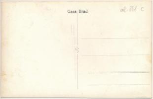 Brád, Gara / vasútállomás, sodronypálya / railway station, ropeway transport. Auerfoto photo