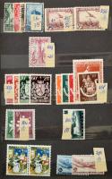 Vegyes külföldi bélyegek sorokkal 12 lapos közepes berakóban