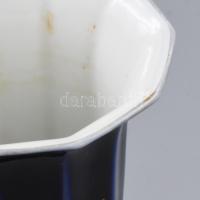 Ilmenau kobaltkék váza. Jelzett, kopással, m: 16 cm