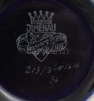 Ilmenau kobaltkék váza. Jelzett, kopással, m: 16 cm