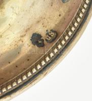 Ezüst (Ag) talpas kínáló, kissé lötyög, jelzett, bruttó: 227g