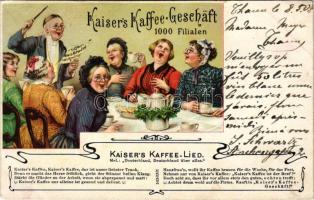 1908 Kaisers Kaffee-Geschäft / Német kávé reklám / German coffee advertisement litho (EK)