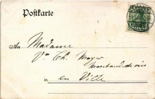 1908 Kaiser's Kaffee-Geschäft / Német kávé reklám / German coffee advertisement litho (EK)