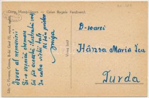 Marosújvár, Uioara, Ocna Mures; Calea Regele Ferdinand / Ferdinánd király útja, Romul Luca üzlete, a...