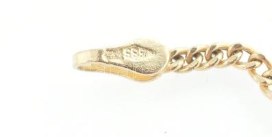 Arany (Au) 14K pancer karkötő, h: 19 cm, nettó: 1,1 g
