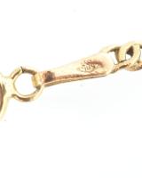 Arany (Au) 14K duplaszemes pancer nyaklánc, h: 46 cm, nettó: 2,1 g