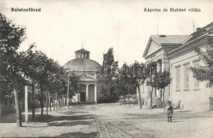Balatonfüred kápolna és Blaháné villája