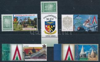 2023-2024 5 db klf személyes bélyeg stecklapon