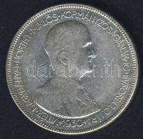 1930. 5P Ag "Horthy jobbra" T:3