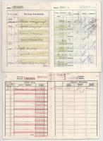 ~1914-1945. 3db klf takarékbetétkönyv, közte "Magyar-Olasz Bank Részvénytársaság", "M...