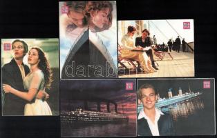 TITANIC (1997) - 5 db modern képeslap filmjelenetekkel / 5 modern postcards with movie scenes