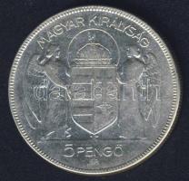 1930. 5P Ag "Horthy jobbra" T:3