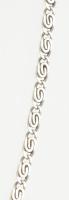 Ezüst (Ag) briósszerű nyaklánc, jelzett, h: 41 cm, nettó: 4,5 g