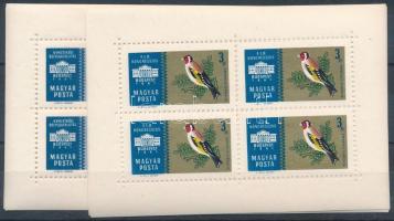 1961 Nemzetközi bélyegkiállítás (I.) + (II.) arany és ezüst kisívsor