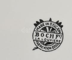 cca 1900 Boch 3 darab Napoleon témájú tál. Jelzett, némi elszíneződéssel, d: 20-23 cm