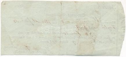 1860. Átvételi elismervény (Empfangsbestätigung) 2Ft 90 1/2kr-ról