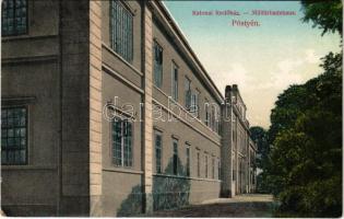 1912 Pöstyén, Piestany; Katonai fürdőház. Meteor fényirda / Militärbadehaus / military spa and sanatorium (EK)