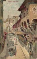 Florence Ponte Vecchio with omnibus litho
