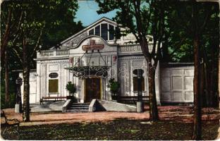 1913 Pöstyén, Piestany; színház. Lampl Gyula kiadása / theatre (szakadások / tears)