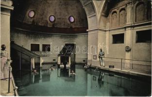 1911 Pöstyén, Piestany; Iszap fürdő belső. Kohn Bernát kiadása / mud bath, spa interior (EK)