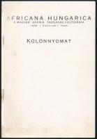 Korpás Zoltán: Spanyol védelmi rendszer Észak-Afrikában V. Károly uralkodása alatt. (DEDIKÁLT). Africana Hungarica - A Magyar Afrika Társaság folyóirata 1998. I. évf. 1. sz. különnyomat. H.n., é.n., ny.n., 53-73 p. Tűzött papírkötés, kissé sérült, foltos borítóval. A szerző által DEDIKÁLT példány.